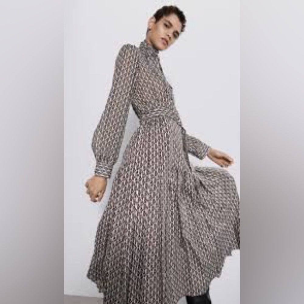 ZARA LIMITED MAXI DRESS ASO OLIVIA PALERMO PRINCESS VICTORIA size XS - Picture 5 of 12